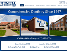 Tablet Screenshot of dentalassociates.org